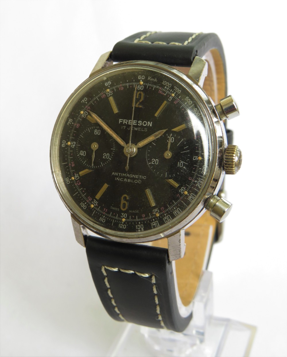 Gents 1960s Freeson chronograph wrist watch