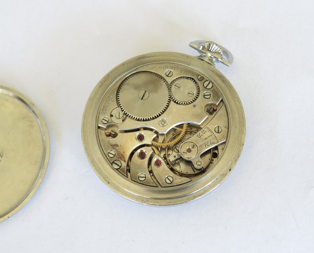 Unusual antique J W Benson pocket watch View V