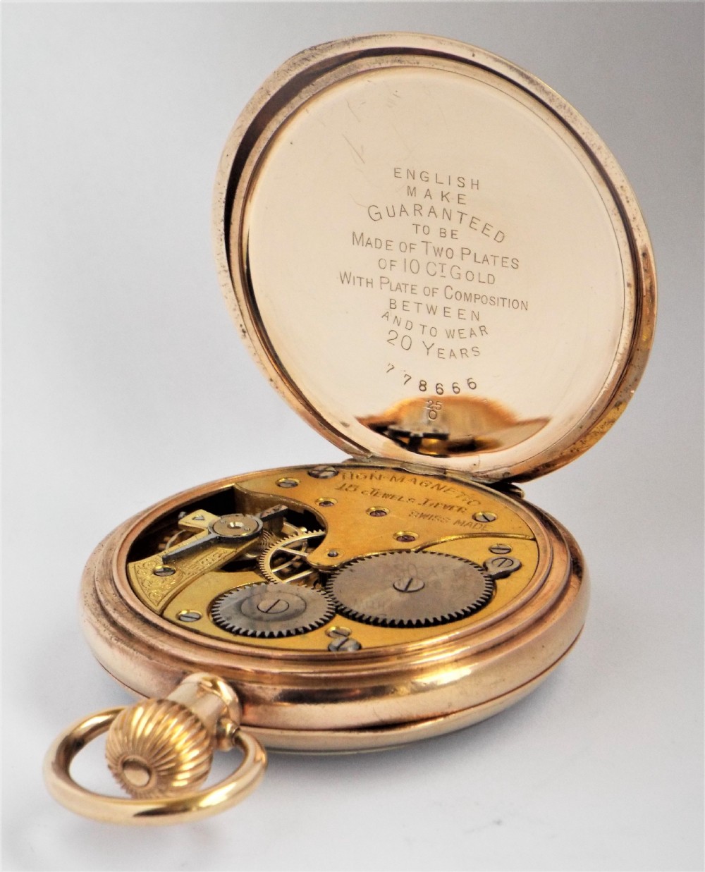 1930s Swiss lever pocket watch. View IV