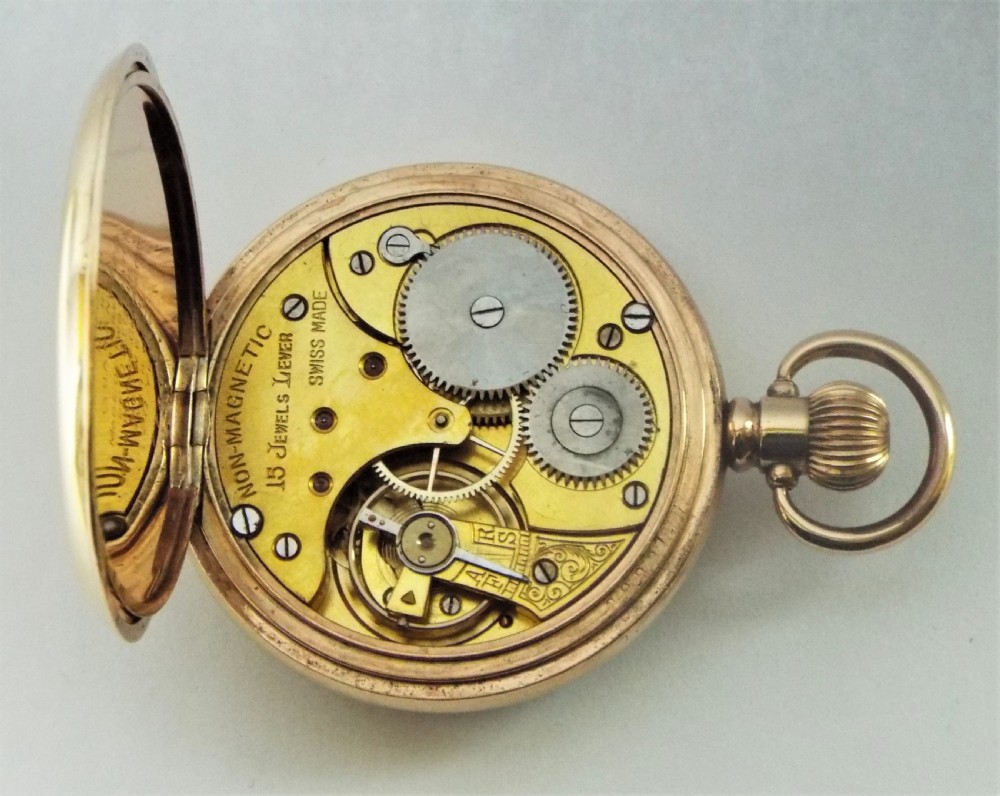 1930s Swiss lever pocket watch. View V