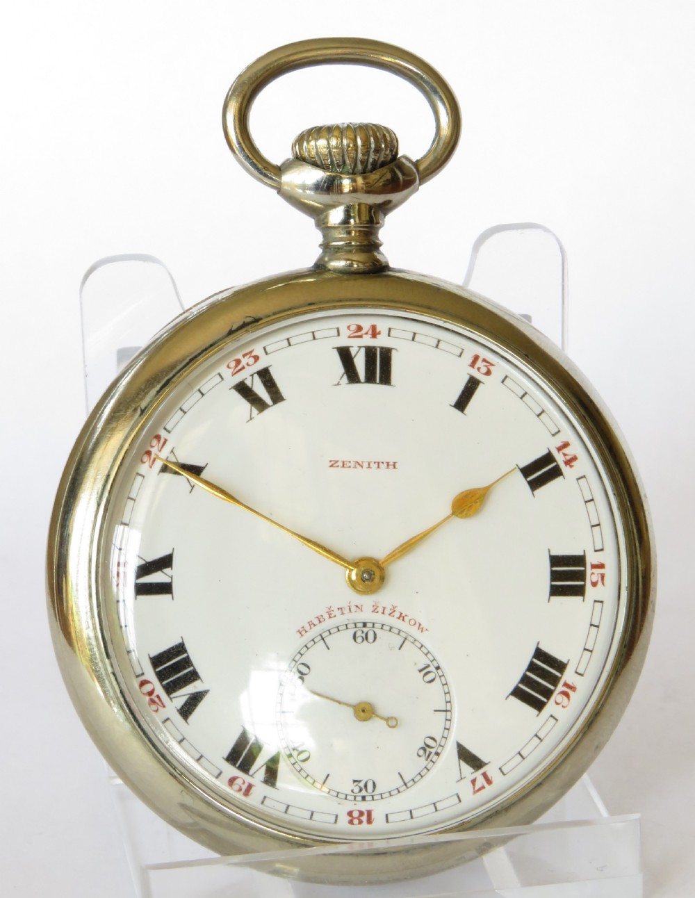Antique Zenith pocket watch, c1910s View II