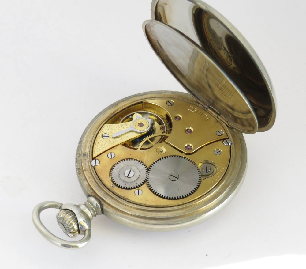 Antique Zenith pocket watch, c1910s View V