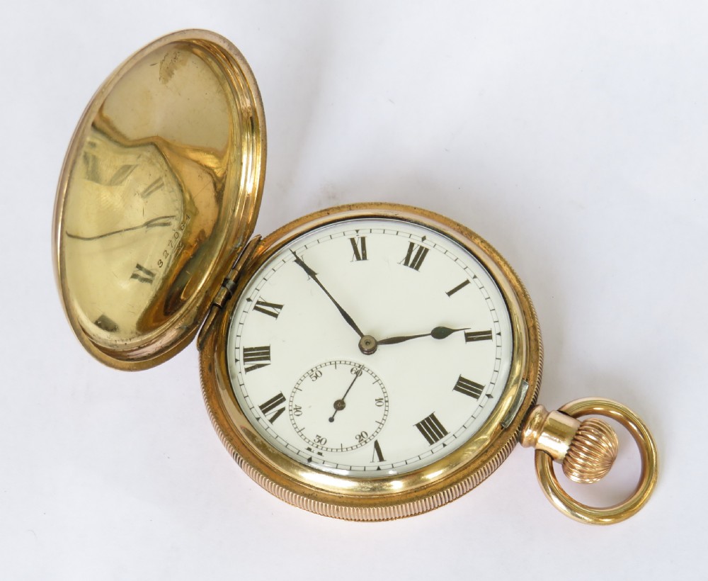 1920s Electa full hunter pocket watch View II
