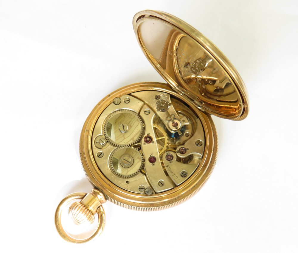 1920s Electa full hunter pocket watch View IV