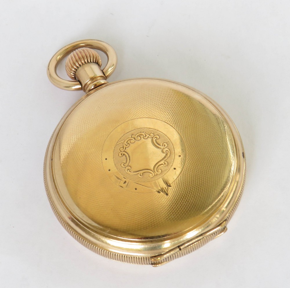 1920s Electa full hunter pocket watch View V