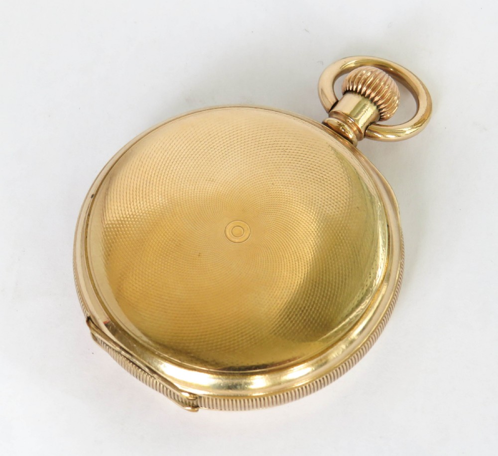 1920s Electa full hunter pocket watch View VI