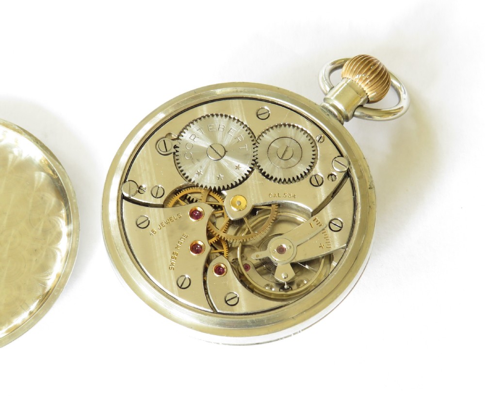 1930s Cortebert pocket watch View III