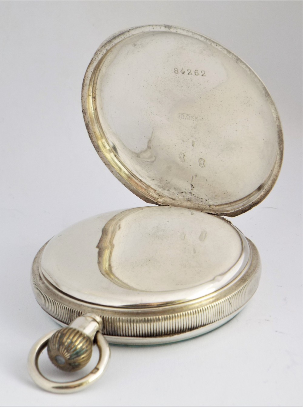 Antique silver Waltham pocket watch, 1903. View III