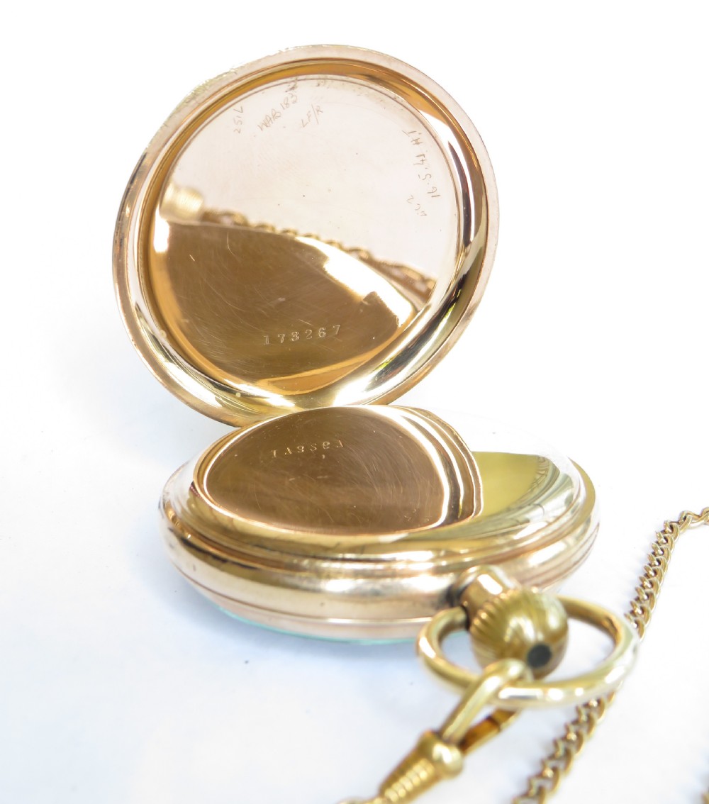1930s Swiss pocket watch and chain View IV