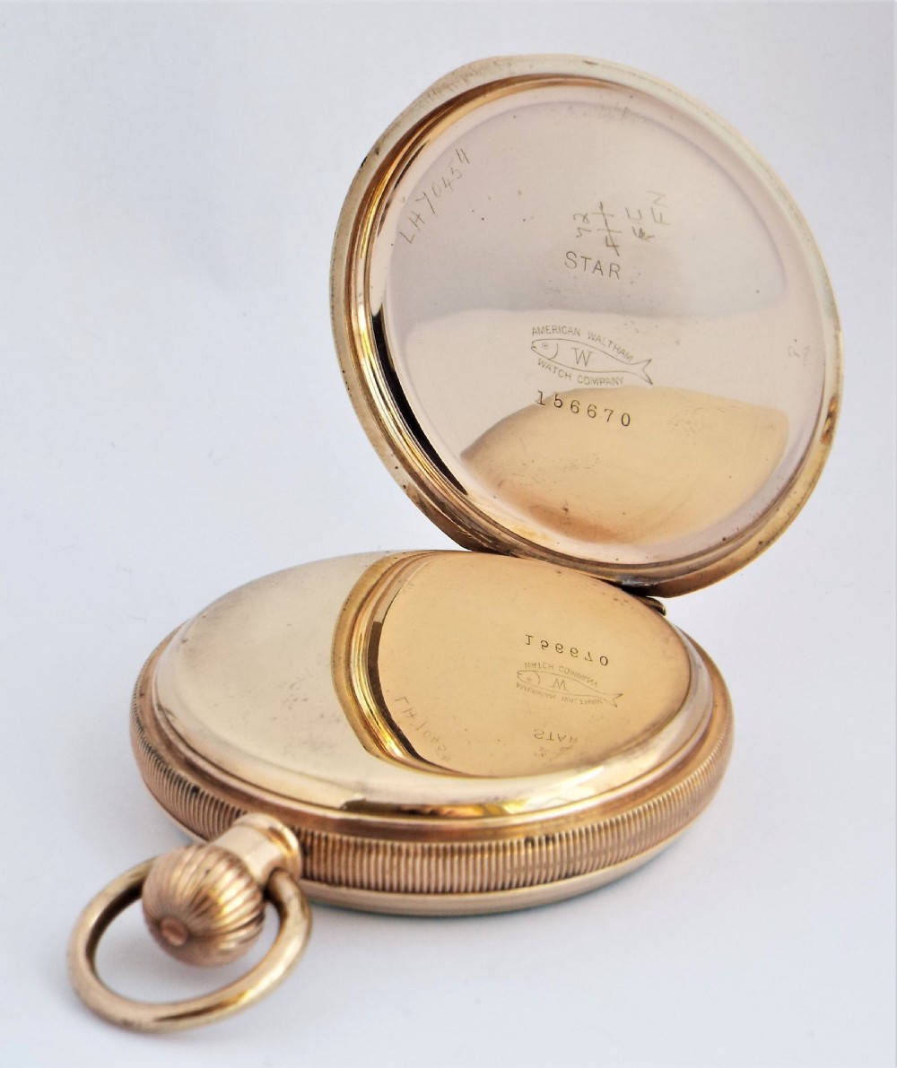 Antique  Waltham  Traveler pocket watch 1908. View III