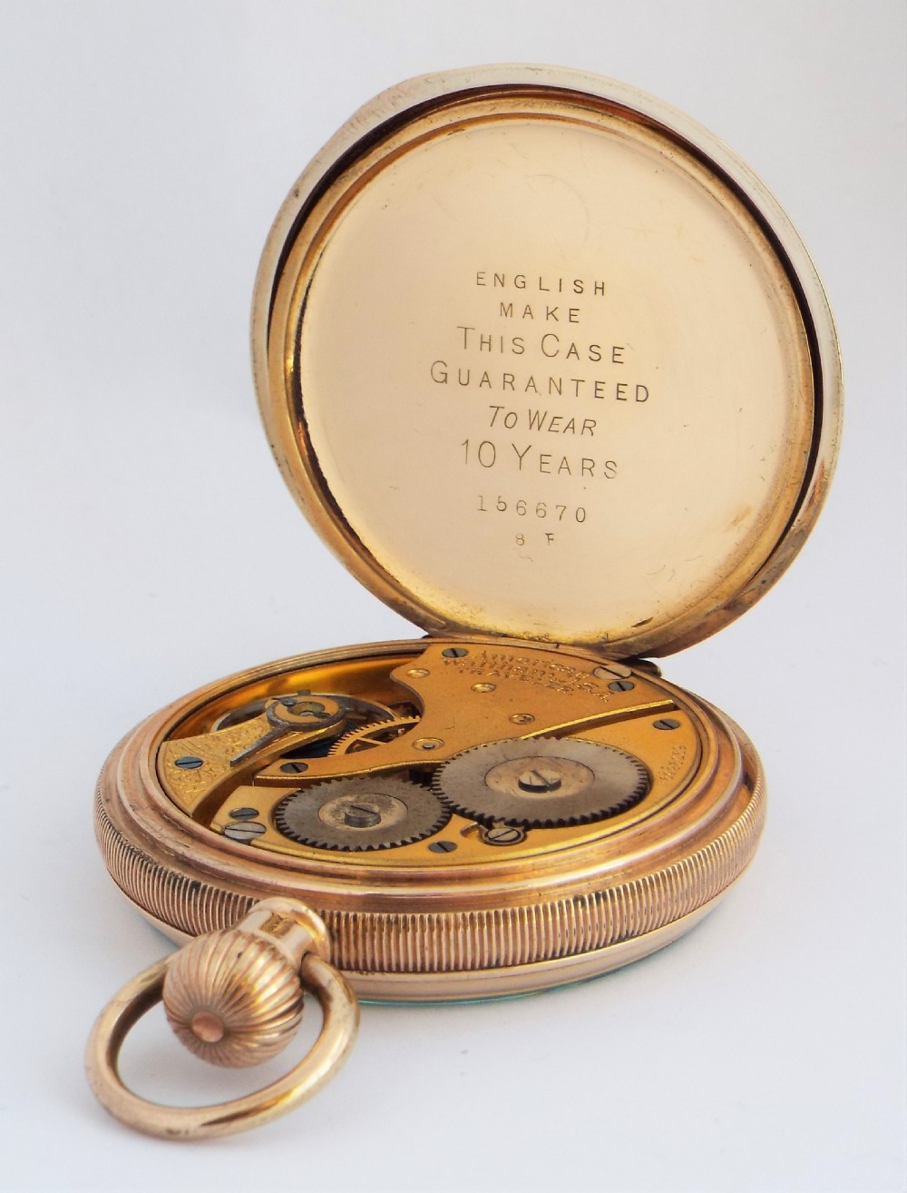 Antique  Waltham  Traveler pocket watch 1908. View IV
