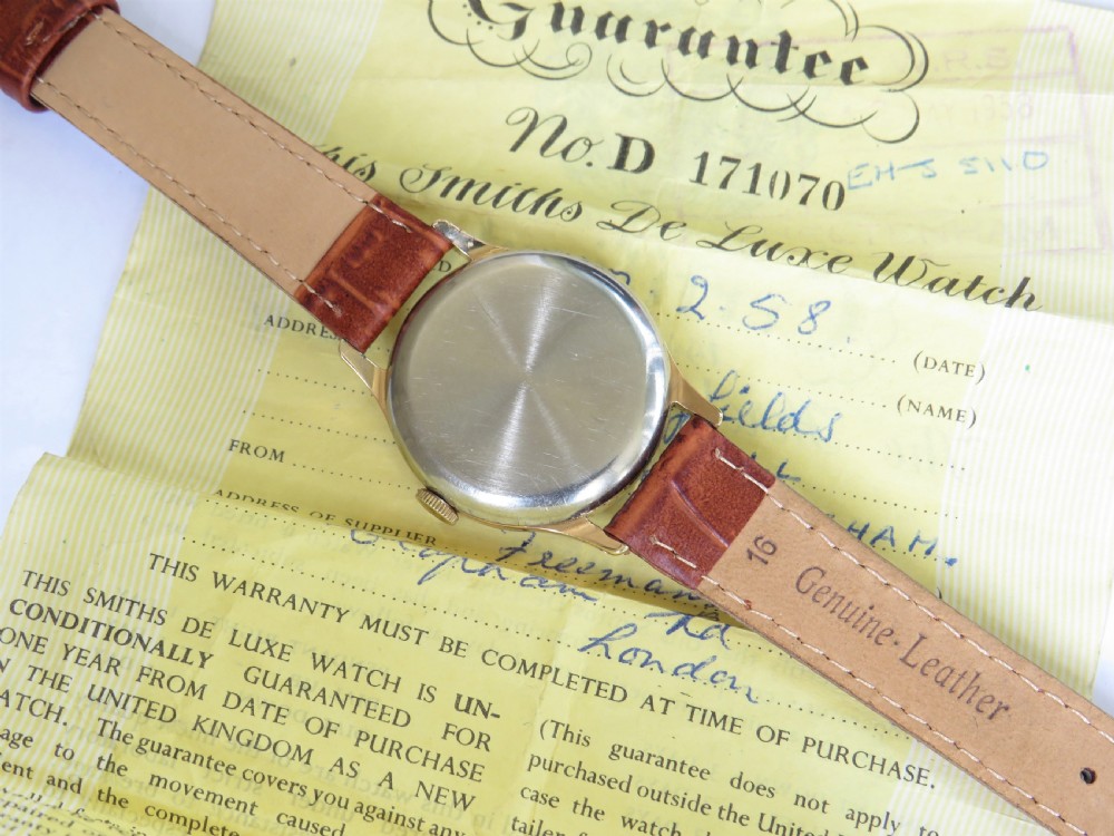 Gents Smiths De Luxe watch, box & papers, 1958 View IV