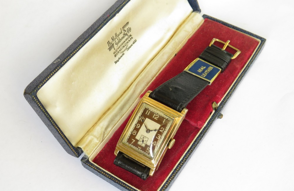 Gents 1930s Art Deco wrist watch