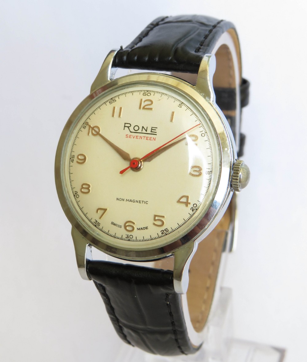 Gents 1950s Rone Seventeen watch, super condition