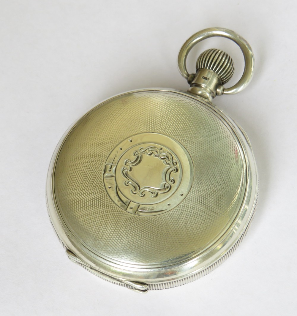 Antique silver Rolex pocket watch, 1921 View V