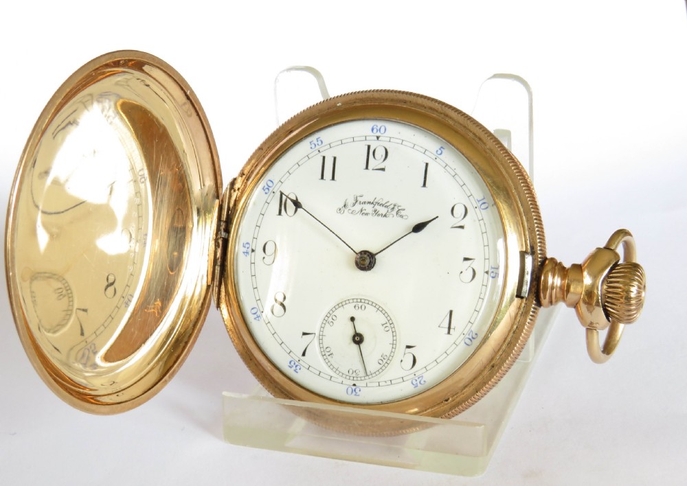 Antique Waltham full hunter pocket watch, 1896