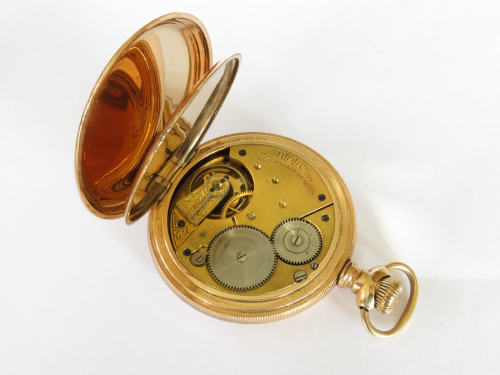 Antique Waltham full hunter pocket watch, 1896 View III