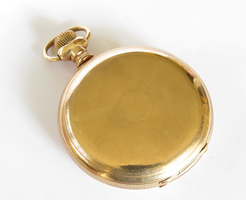 Antique Waltham full hunter pocket watch, 1896 View V