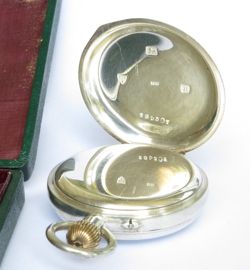 Antique silver pocket watch, Lancs Watch Company View III