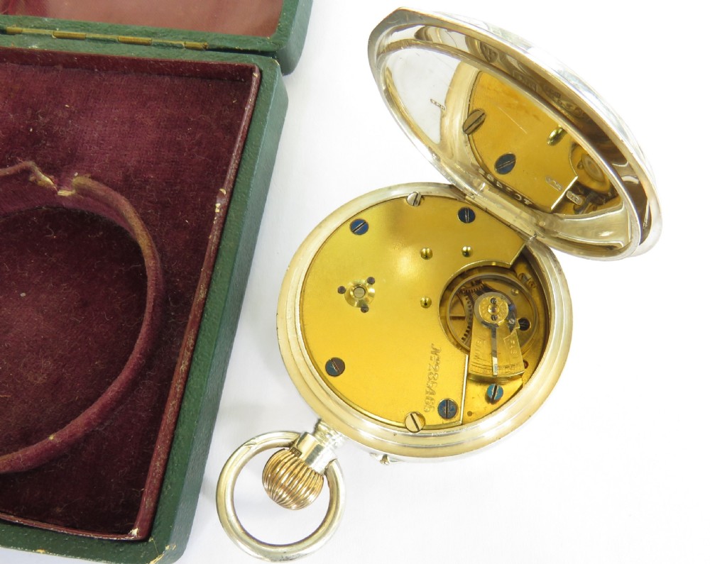Antique silver pocket watch, Lancs Watch Company View IV