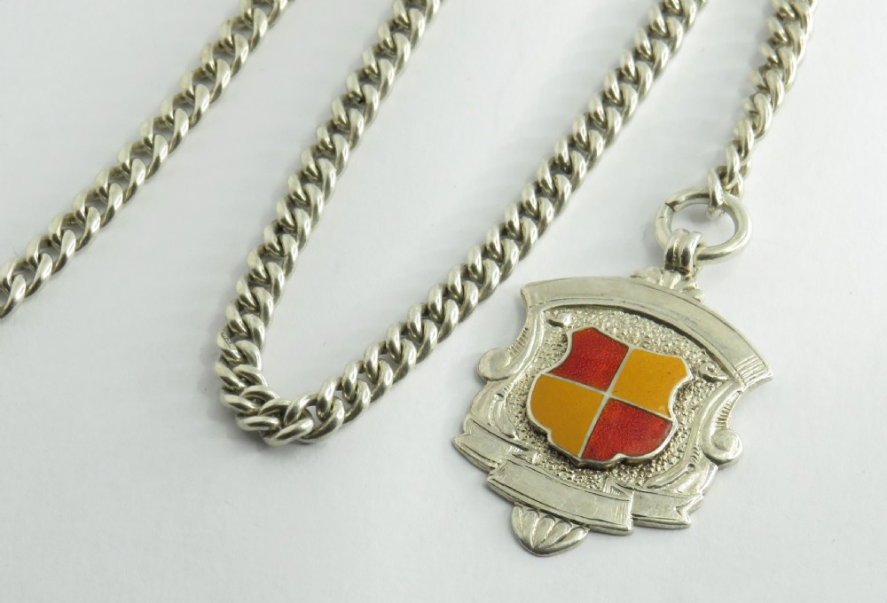 Antique single pocket watch chain, 1920 View III