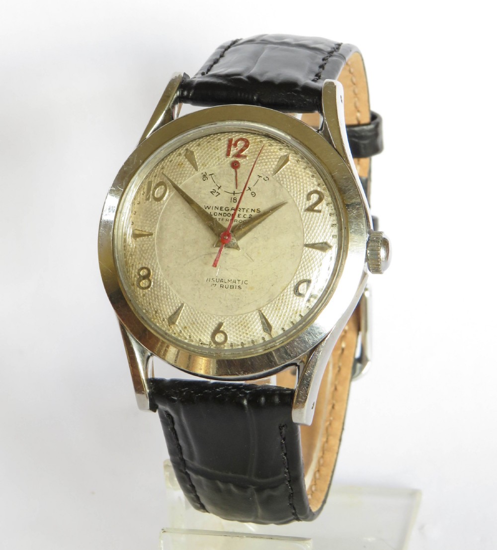 Gents 1950s Winegartens Visualmatic automatic wrist watch 