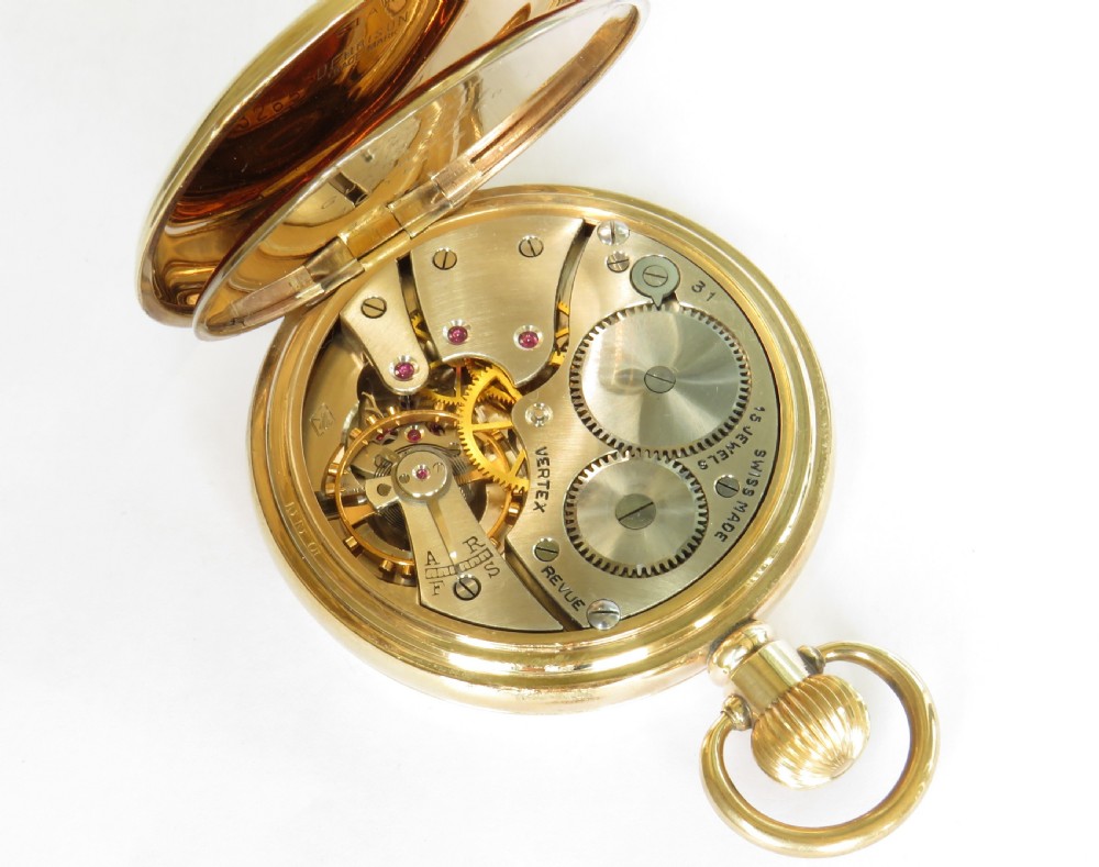 1940s Vertex Revue pocket watch for British Rail View IV