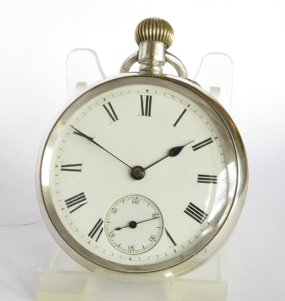 Antique silver pocket watch, Lancashire Watch Co