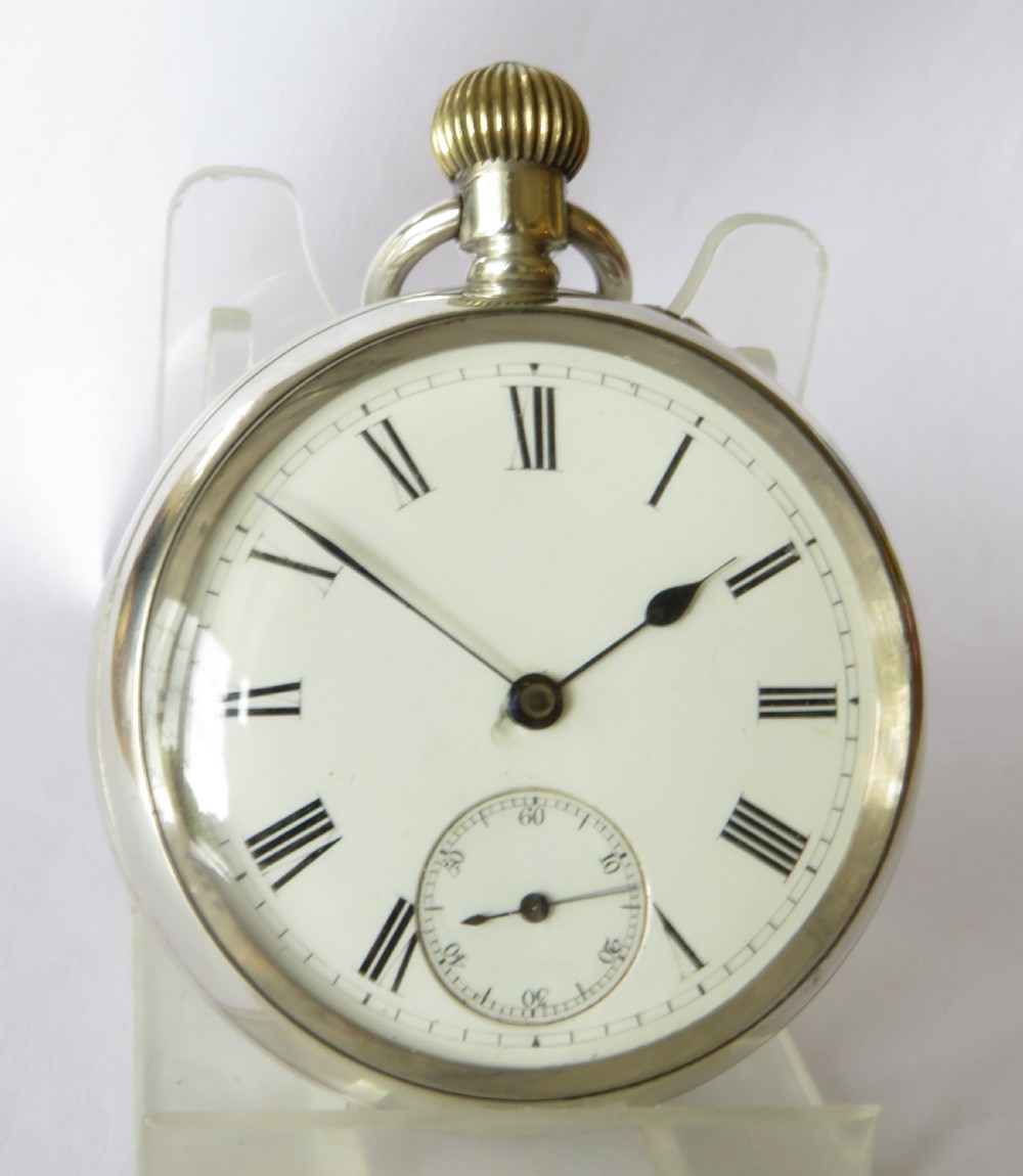 Antique silver pocket watch, Lancashire Watch Co View II