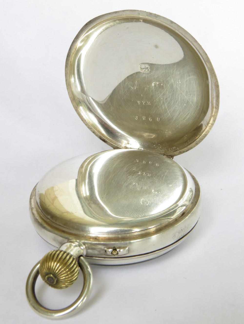 Antique silver pocket watch, Lancashire Watch Co View V