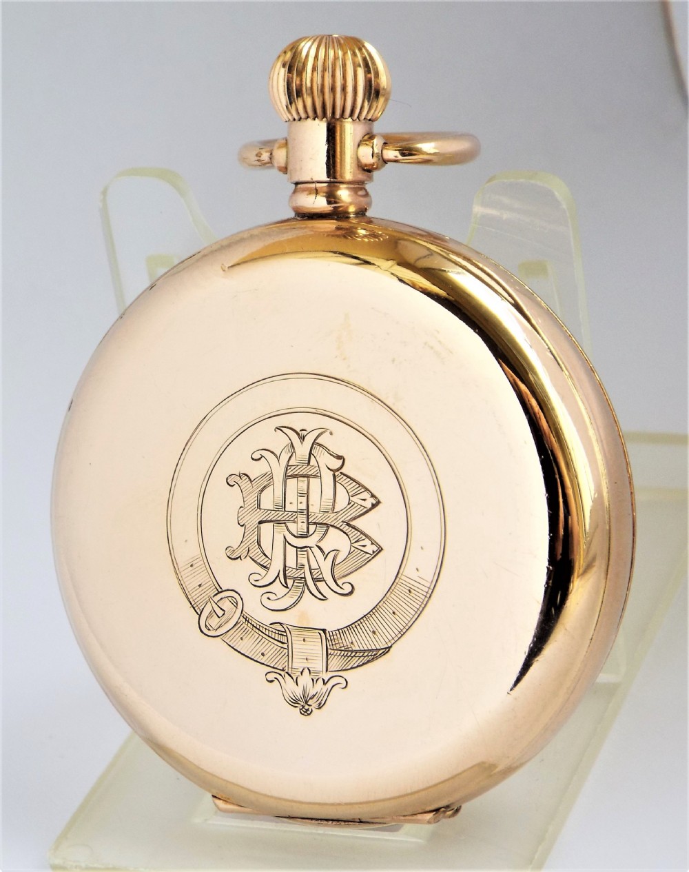 Waltham full hunter pocket watch, 1913. View III