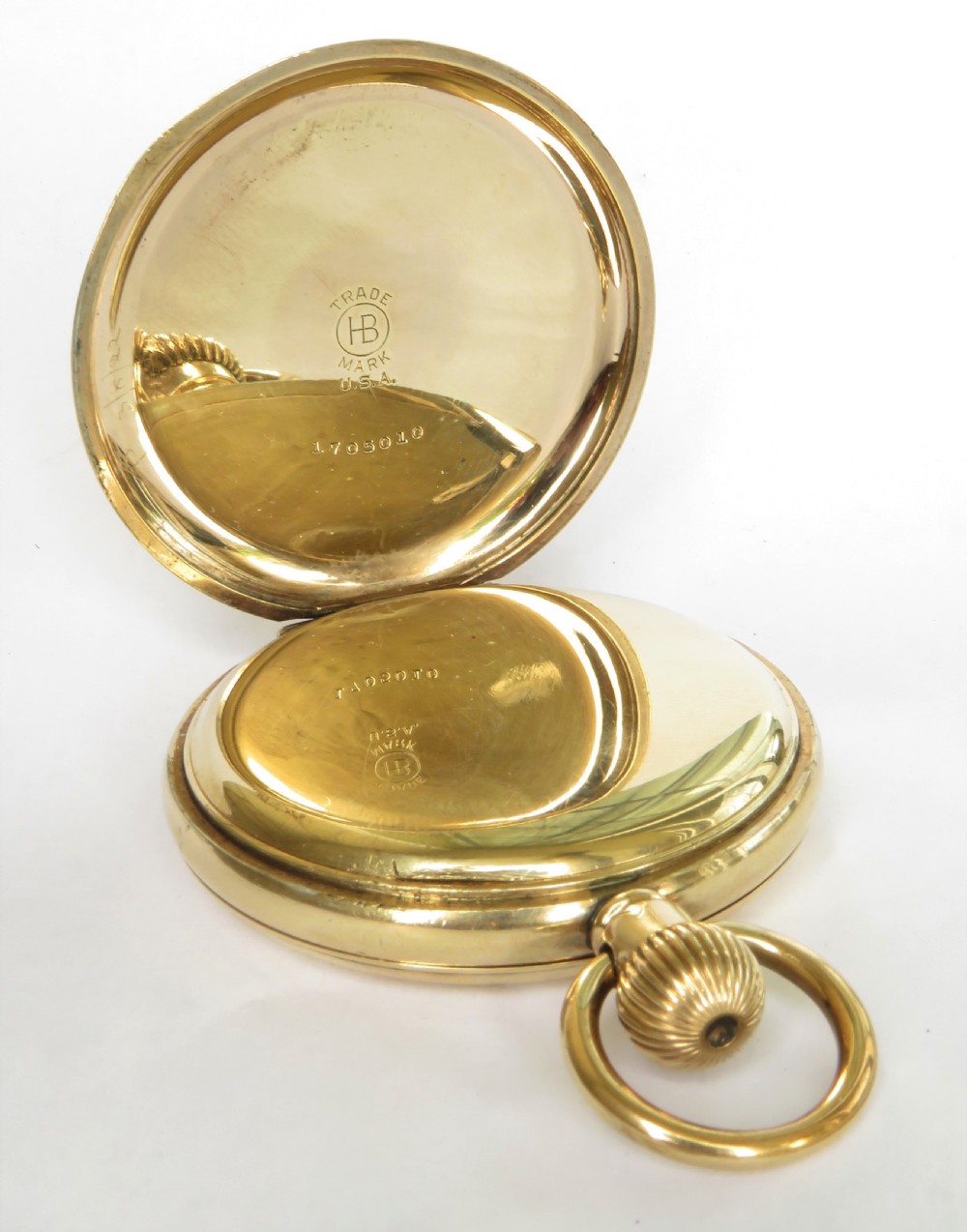 Antique Revue full hunter pocket watch. View IV
