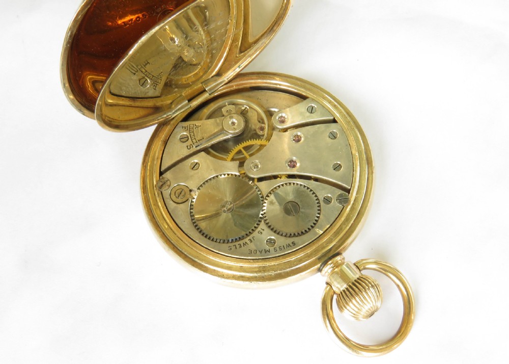 Antique Revue full hunter pocket watch. View V
