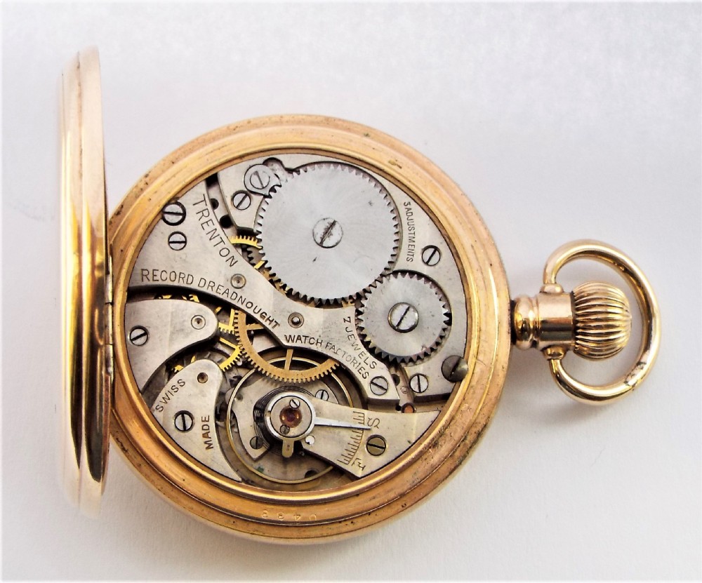 Record Dreadnought ‘Trenton’ pocket watch. View V