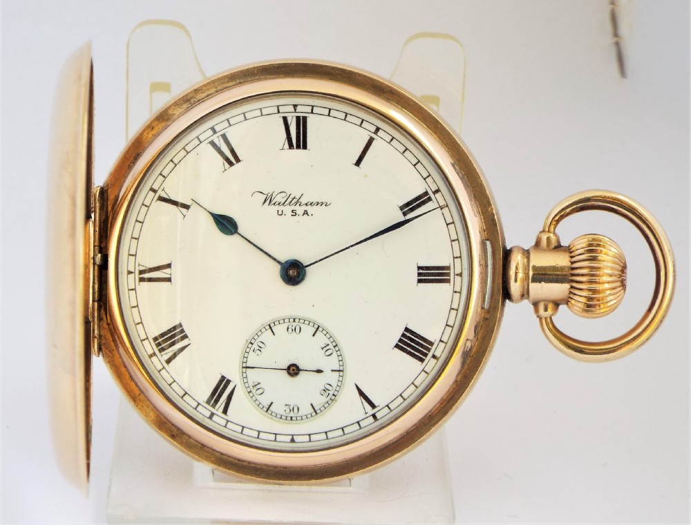 Antique Waltham P S Bartlett full hunter pocket watch.