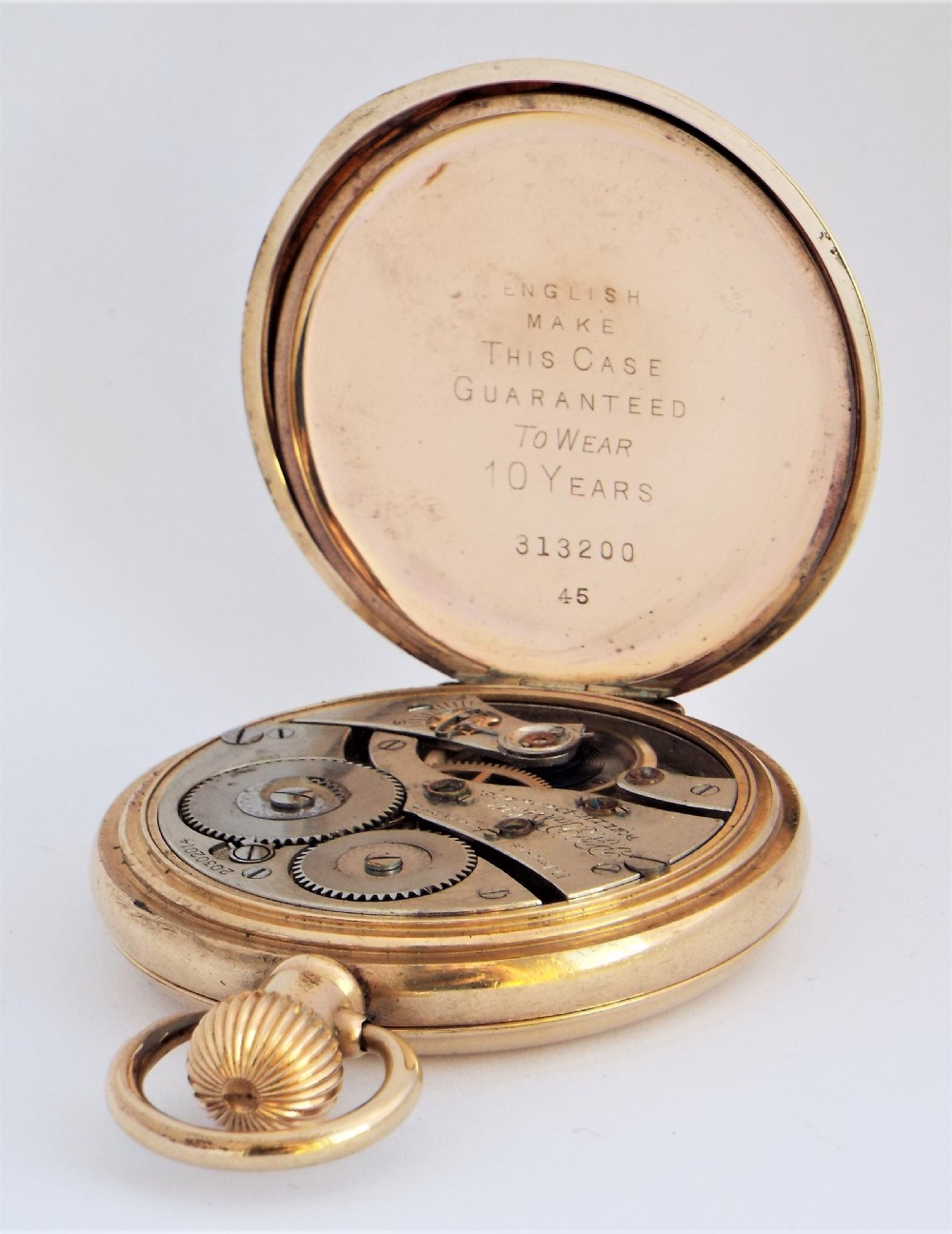 Antique Waltham P S Bartlett full hunter pocket watch. View V
