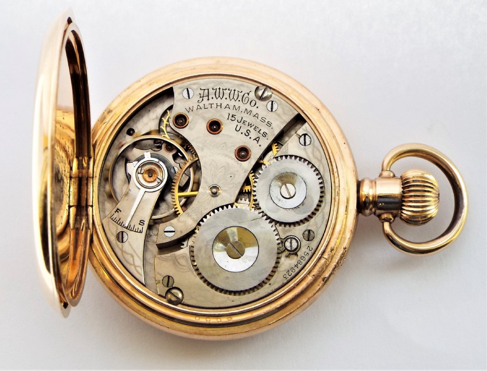 Waltham full hunter pocket watch, 1926. View VI