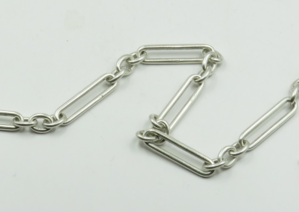 Antique silver Churchill watch chain, 1913 View IV