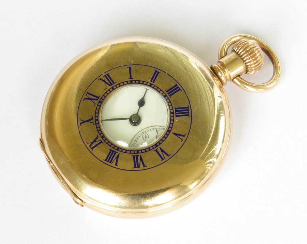 Antique Rockford half hunter pocket watch,1902