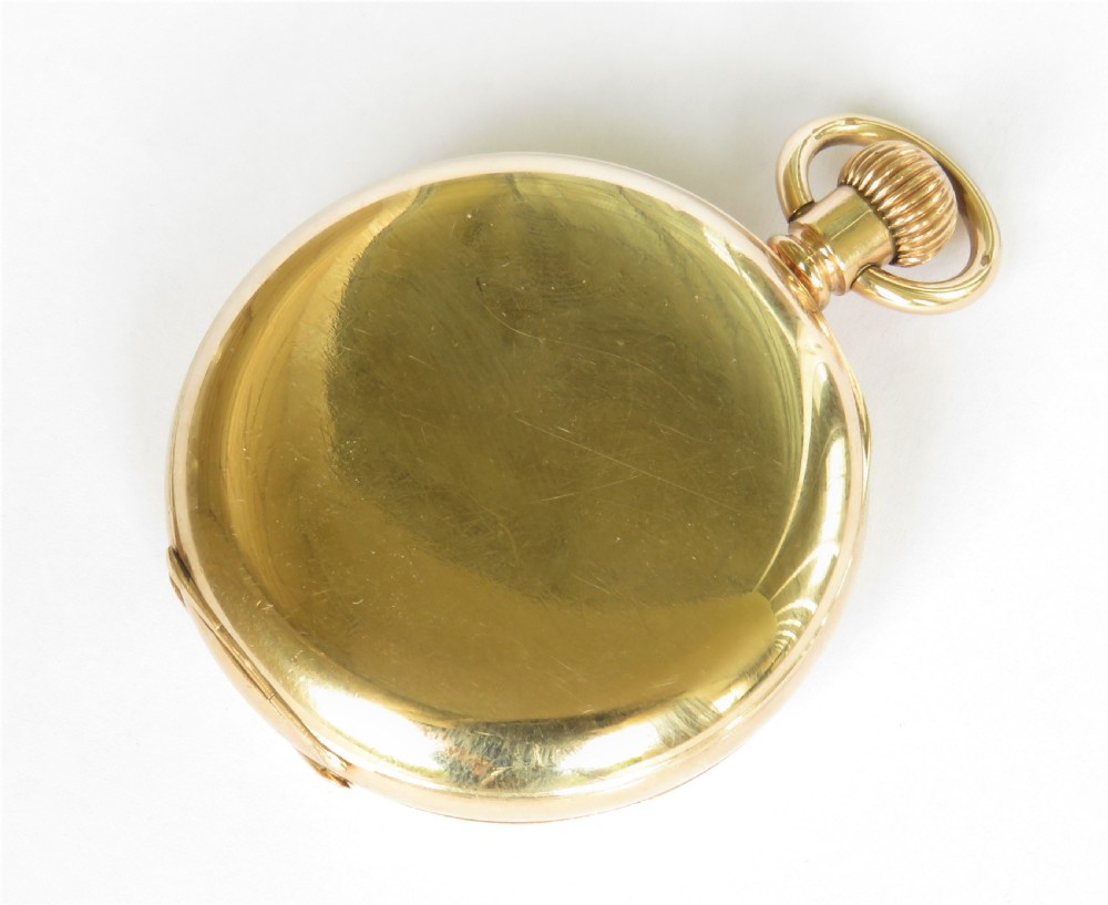 Antique Rockford half hunter pocket watch,1902 View VI