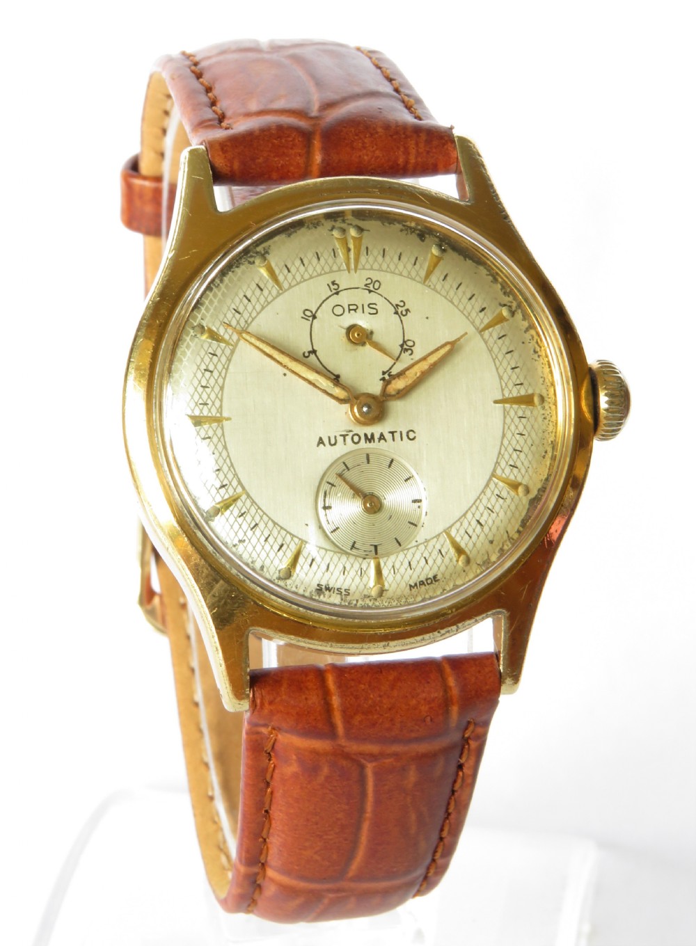 Gents 1950s Oris automatic watch, power indicator View II