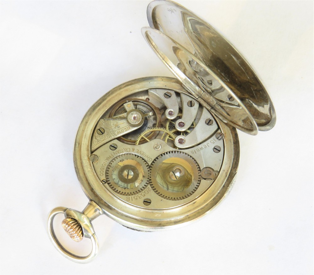 Antique Longines pocket watch, 1907 View V