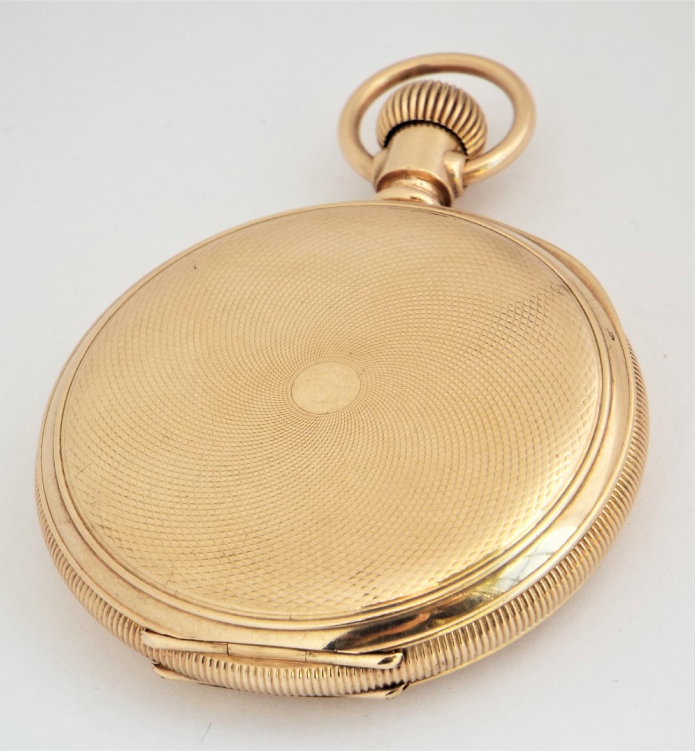 1905 Waltham 10ct gold filled full hunter pocket watch. View III