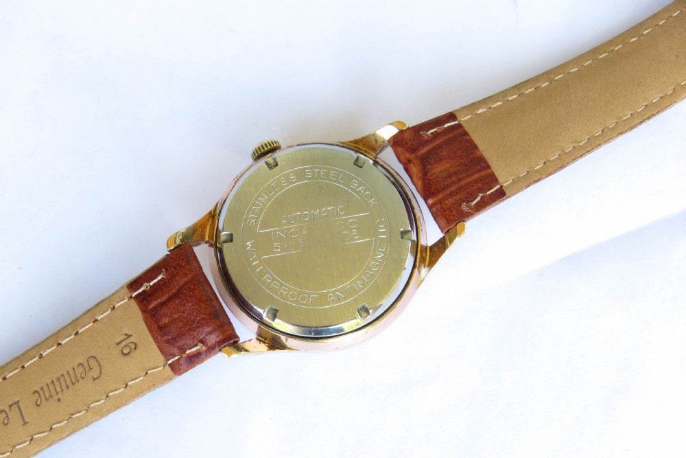 Gents 1950s Geneve automatic wristwatch View V