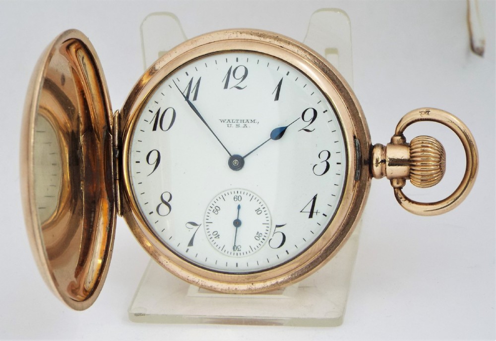 Antique Waltham full hunter pocket watch, 1921.