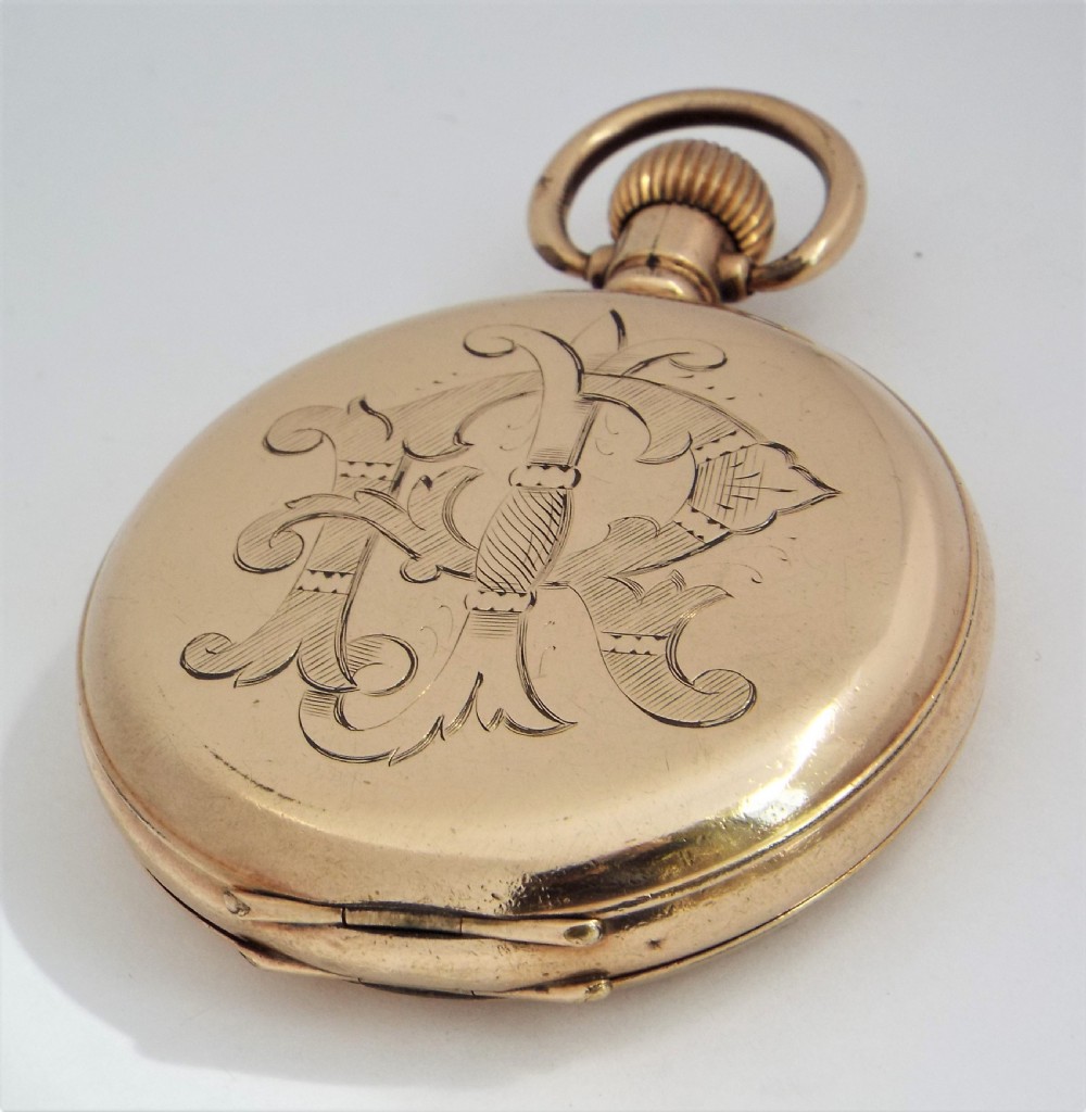 Antique Waltham full hunter pocket watch, 1921. View II