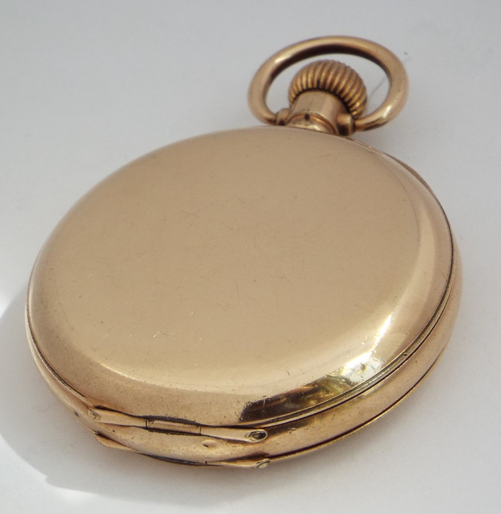 Antique Waltham full hunter pocket watch, 1921. View III