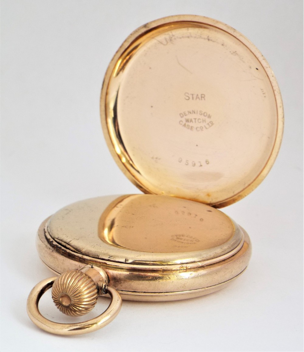 Antique Waltham full hunter pocket watch, 1921. View IV