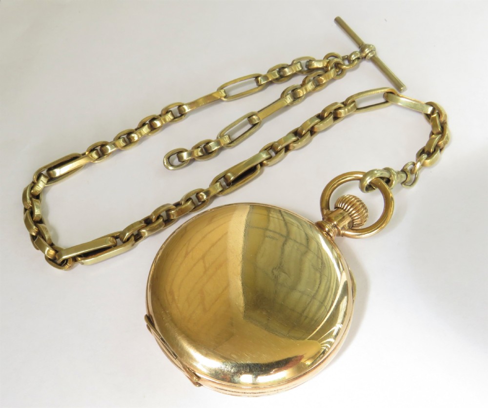 Antique 1920s Lonville pocket watch and chain View V