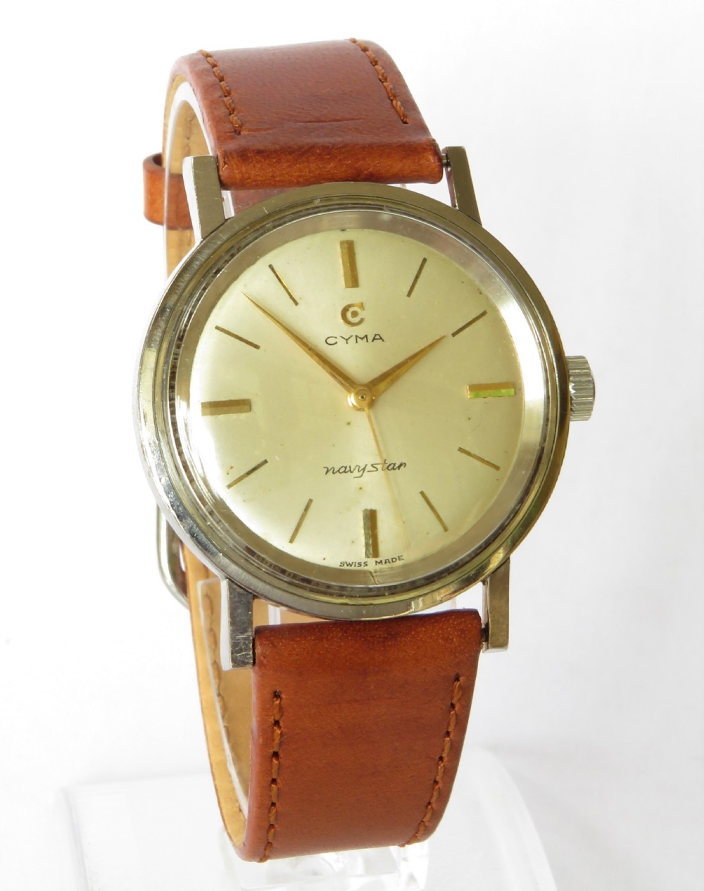 Gents 1950s Cyma Navystar wristwatch View II
